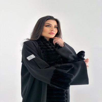 عباية بالطو بالفرو