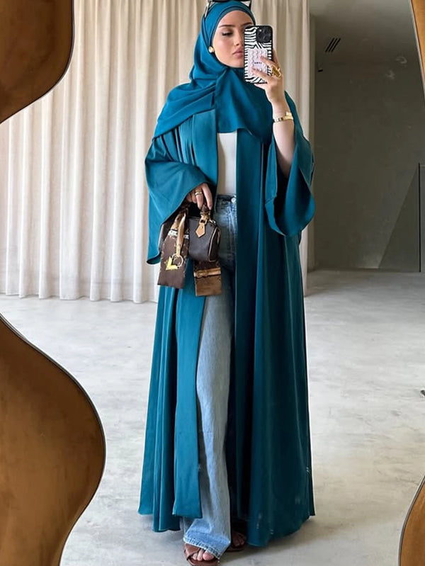 عباية كارديجان أنيقة بلون سادة